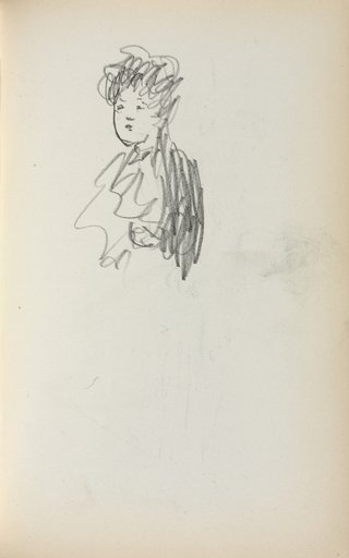 Italian Sketchbook: Woman, bust length (page 127)