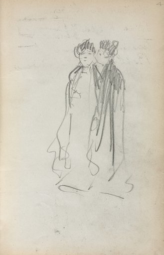 Italian Sketchbook: Two Standing Women (page 4)