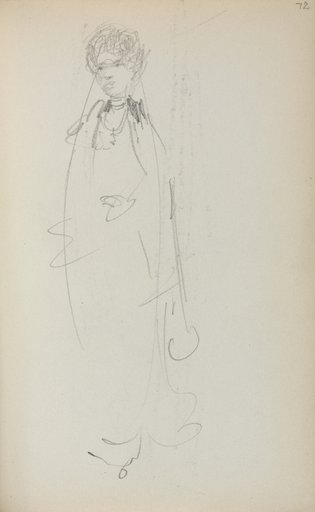 Italian Sketchbook: Standing Woman (page 72)