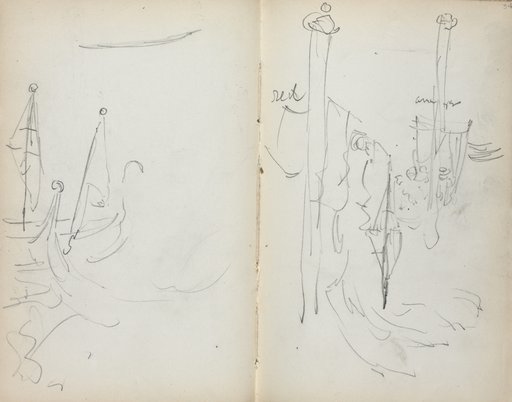 Italian Sketchbook: Venetian Harbor View (page 33 & 34)