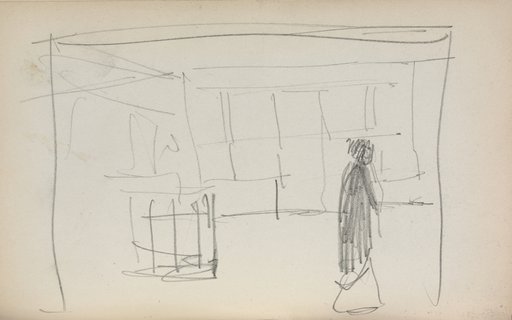 Italian Sketchbook: Figure in an interior (page 175)