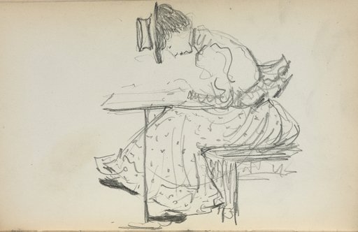 Italian Sketchbook: Seated Woman (page 107)