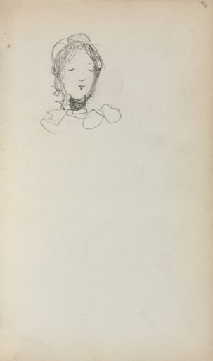 Italian Sketchbook: Head of a Girl (page 176)