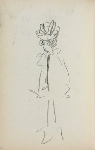 Italian Sketchbook: Standing Woman 3/4 View (page 126)