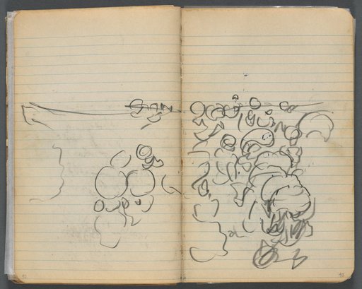 Sketchbook, page 042 & 43: Beach View
