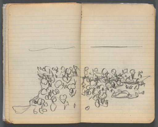 Sketchbook, page 044 & 45: Beach View