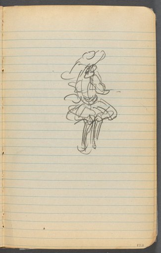 Sketchbook, page 123: Female Figure