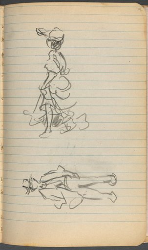Sketchbook, page 070: Two Figures