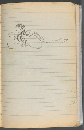 Sketchbook, page 072: Swimming Figure