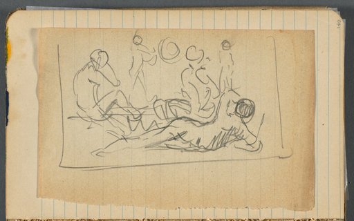 Sketchbook, loose sheet between pgs. 148 & 149