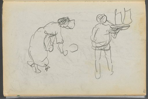 Sketchbook- The Granite Shore Hotel, Rockport, page 123: Two Figures with Sailboat