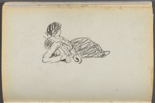 Sketchbook- The Granite Shore Hotel, Rockport, page 082: Reclining Figure