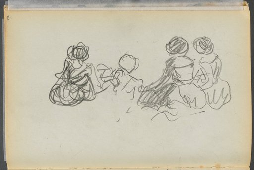 Sketchbook- The Granite Shore Hotel, Rockport, page 097: Seated Female Figures