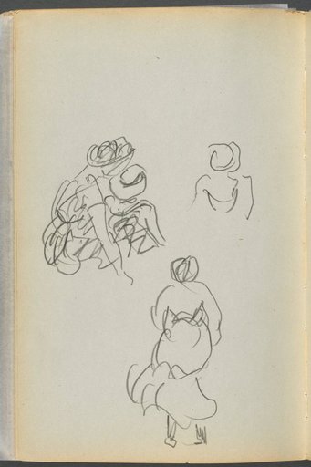Sketchbook- The Granite Shore Hotel, Rockport, page 172: Figures