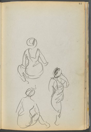 Sketchbook- The Granite Shore Hotel, Rockport, page 063: Bathers