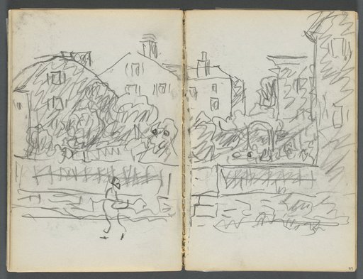 Sketchbook, The Dells, N° 127, page 094 & 95: Village Street