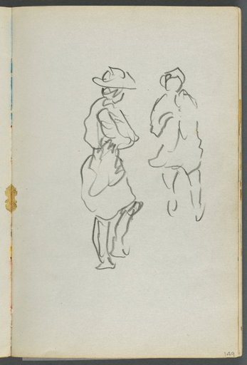 Sketchbook, The Dells, N° 127, page 149: Two Figures
