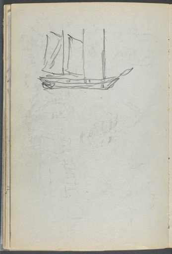 Sketchbook, The Dells, N° 127, page 106: Sailboat