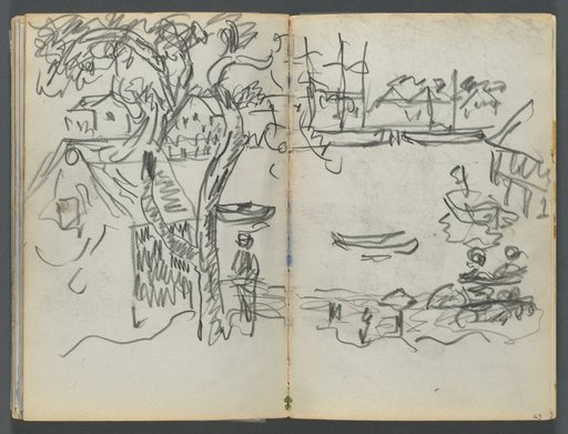 Sketchbook, The Dells, N° 127, page 162 & 163: Harbor View