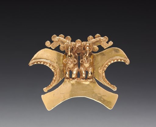 Double Bird-Headed Figure Pendant