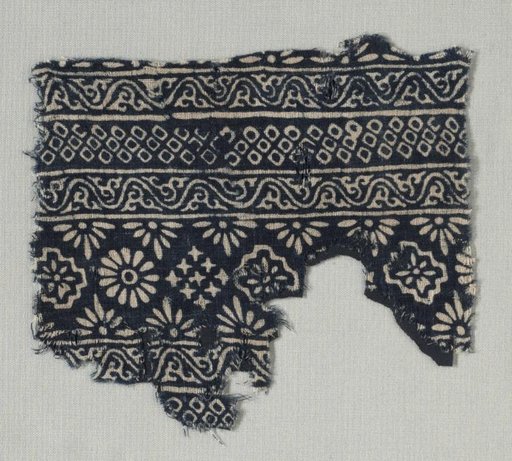 Fragment with decorated bands