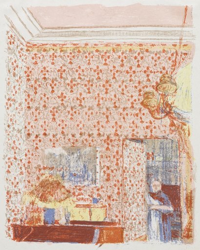Interior with Pink Wallpaper I