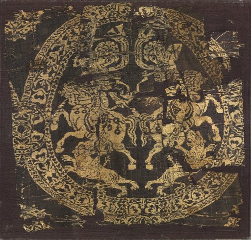 Roundel with Amazons, from a tunic