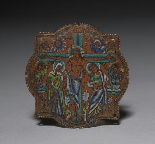 Enamel Plaque: Crucifixion