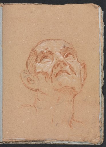 Verona Sketchbook: Male head (page 31)