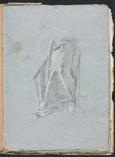 Verona Sketchbook: Drapery with foot (page 83)