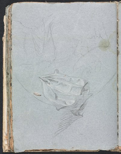 Verona Sketchbook: Drapery study (page 84)