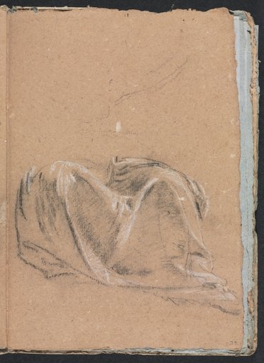 Verona Sketchbook: Drapery study (page 35)