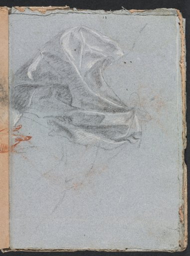 Verona Sketchbook: Drapery study (page 37)