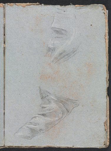 Verona Sketchbook: Drapery study (page 39)