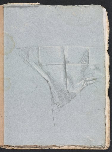 Verona Sketchbook: Drapery study (page 93)