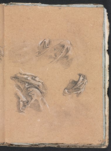 Verona Sketchbook: Drapery studies (page 69)