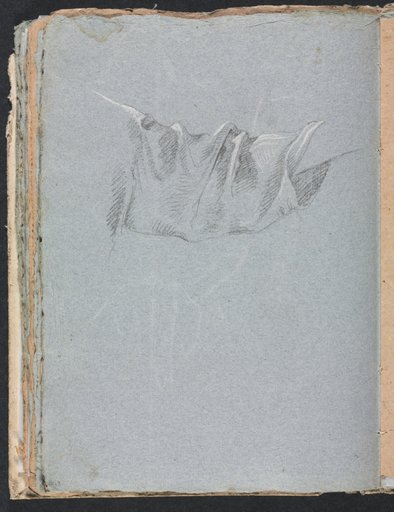 Verona Sketchbook: Drapery study (page 48)