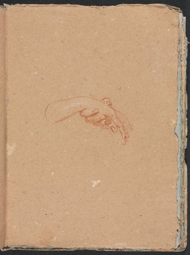 Verona Sketchbook: Study of hands (page 23)