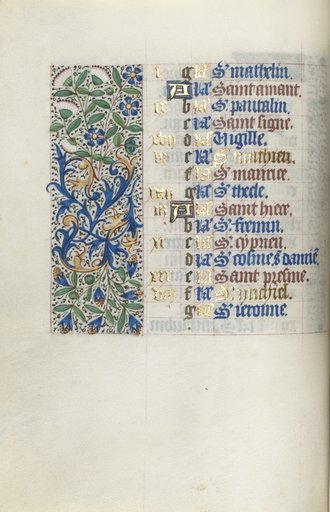 Book of Hours (Use of Rouen): fol. 9v