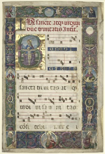 The Trinity: Leaf from a Gradual with Initial B