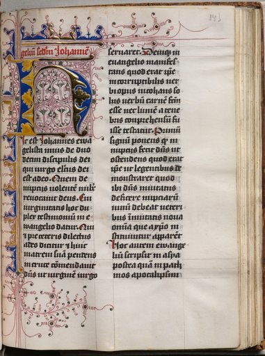 Gospel Book with Evangelist Portraits: Decorated Initial
