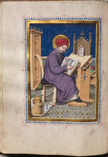 Gospel Book with Evangelist Portraits: Saint Mark