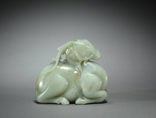 Jade Recumbent Deer
