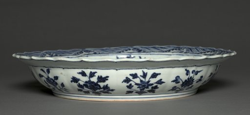 Plate with Grapes and Floral Sprays