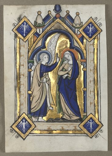 Leaf Excised from a Psalter: The Annunciation