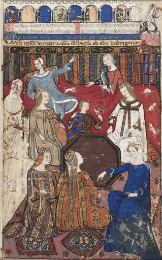 Leaf from a Cocharelli Treatise on the Vices: Acedia and Her Court