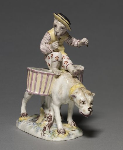 Figure of a Monkey on a Dog