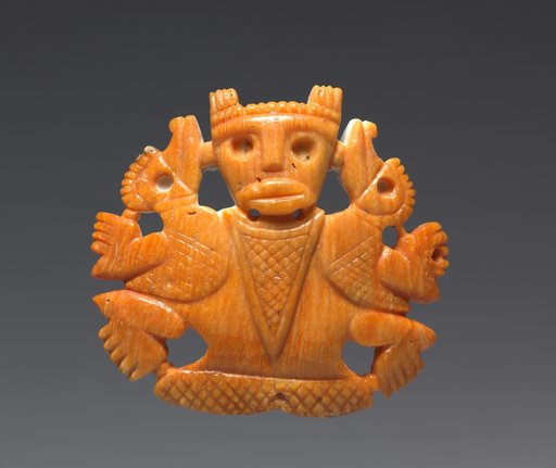 Figure-and-Birds Pendant