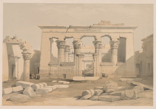 Egypt and Nubia: Volume I - No. 28, Portico of the Temple of Kalabshi