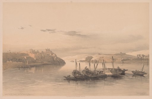 Egypt and Nubia: Volume II - No. 28, General View of Asouan and the Island of Elephantine